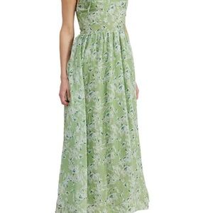 Floral Green Maxi Dress